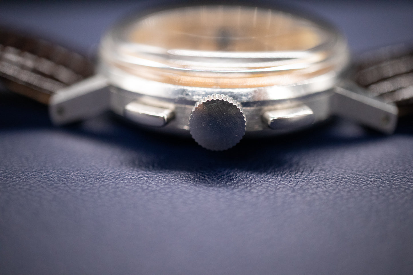 Pre-Owned: 1950’s Lemania CH27C12 Chronograph Bullseye Tourneau Stamp