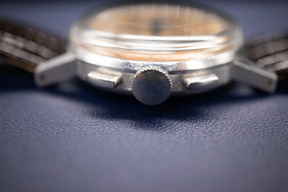 Pre-Owned: 1950’s Lemania CH27C12 Chronograph Bullseye Tourneau Stamp