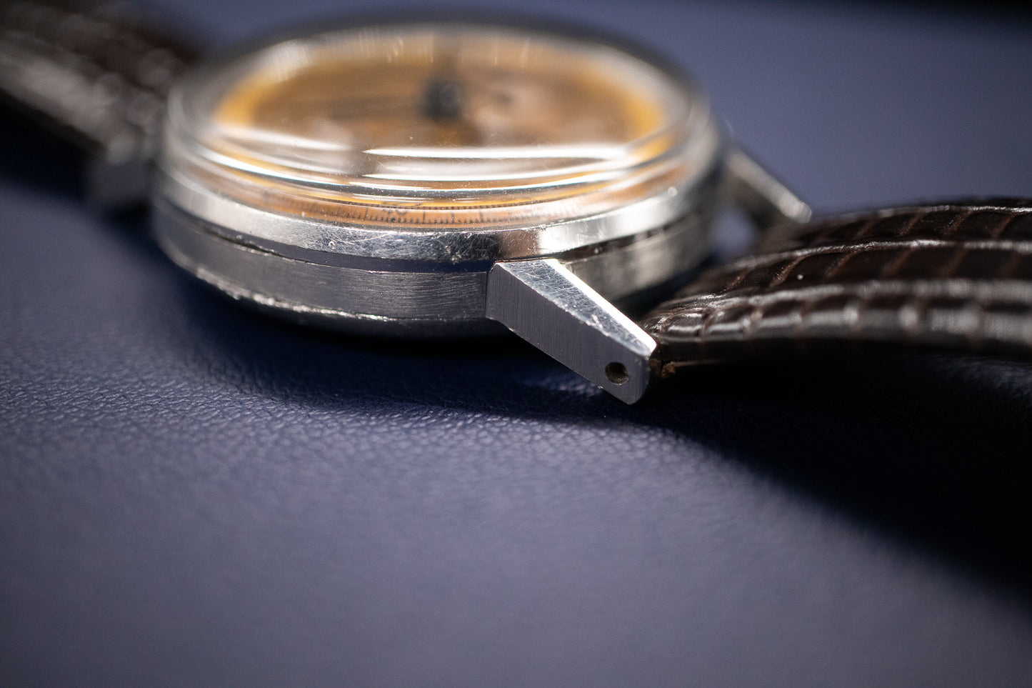 Pre-Owned: 1950’s Lemania CH27C12 Chronograph Bullseye Tourneau Stamp