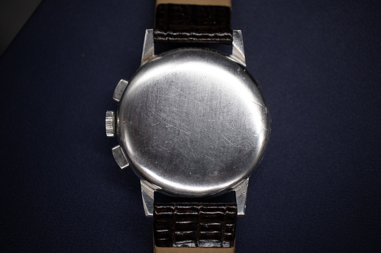 Pre-Owned: 1950’s Lemania CH27C12 Chronograph Bullseye Tourneau Stamp