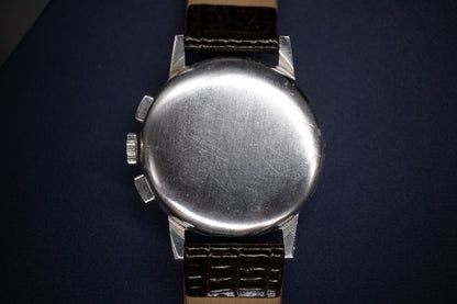 Pre-Owned: 1950’s Lemania CH27C12 Chronograph Bullseye Tourneau Stamp