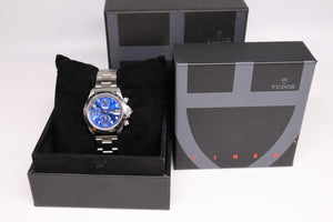 Pre-Owned Tudor TIGER Prince Date Chronograph Ref. 79280P Automatic Blue Dial