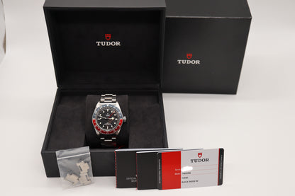 Pre-Owned 2019 Tudor Black Bay GMT Pepsi 79830RB 41mm Automatic Steel Bracelet Men's