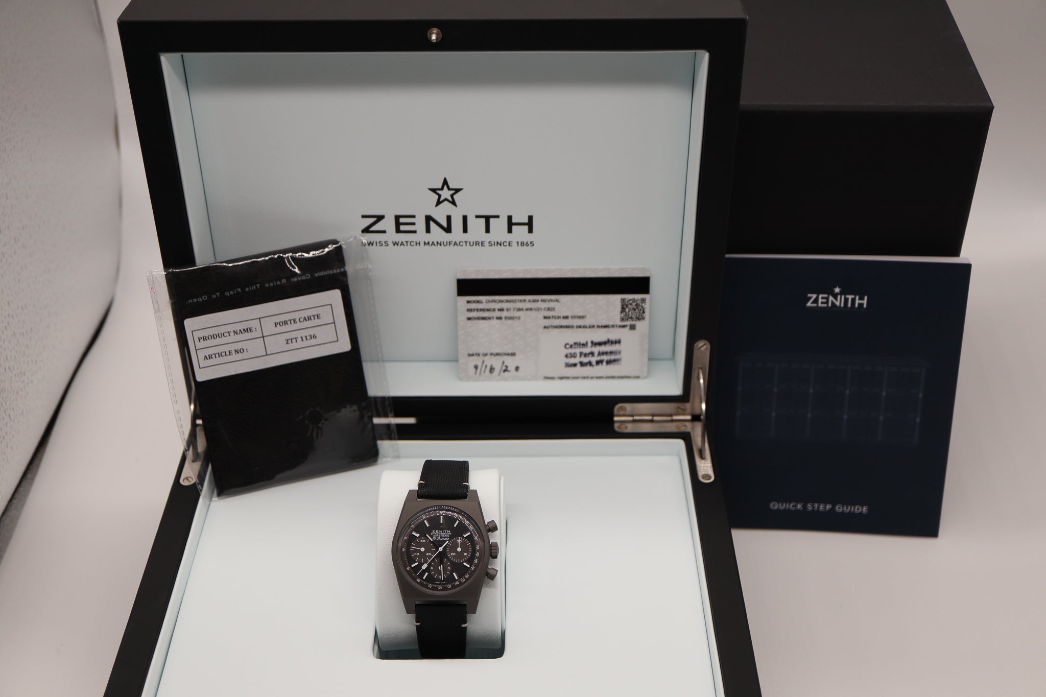 Zenith Chronomaster Revival Shadow 97.T384.4061/21.C822 Titanium