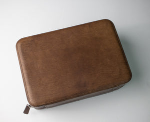Bulang & Sons Dark Brown Cognac Luxury Leather Watch Box