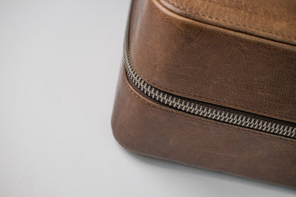 Bulang & Sons Dark Brown Cognac Luxury Leather Watch Box