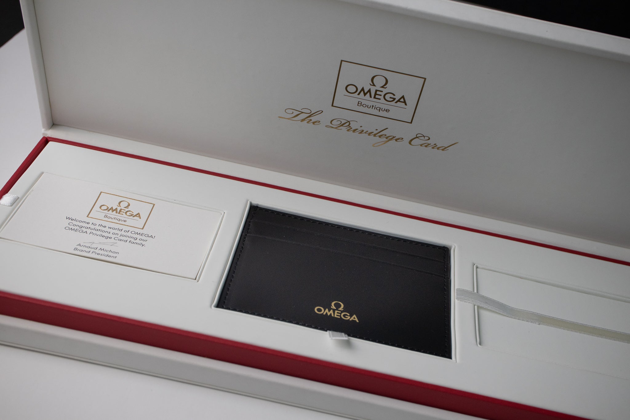 Omega Leather Card Holder Wallet