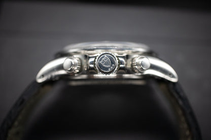 Pre-Owned Tudor Prince 79260P 40mm Box and Papers Black Men's Watch Chronograph