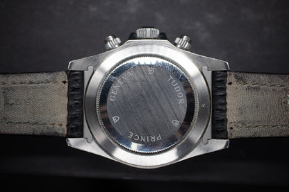 Pre-Owned Tudor Prince 79260P 40mm Box and Papers Black Men's Watch Chronograph