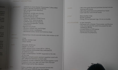 Omega Seamaster New York Boutique Limited Edition
