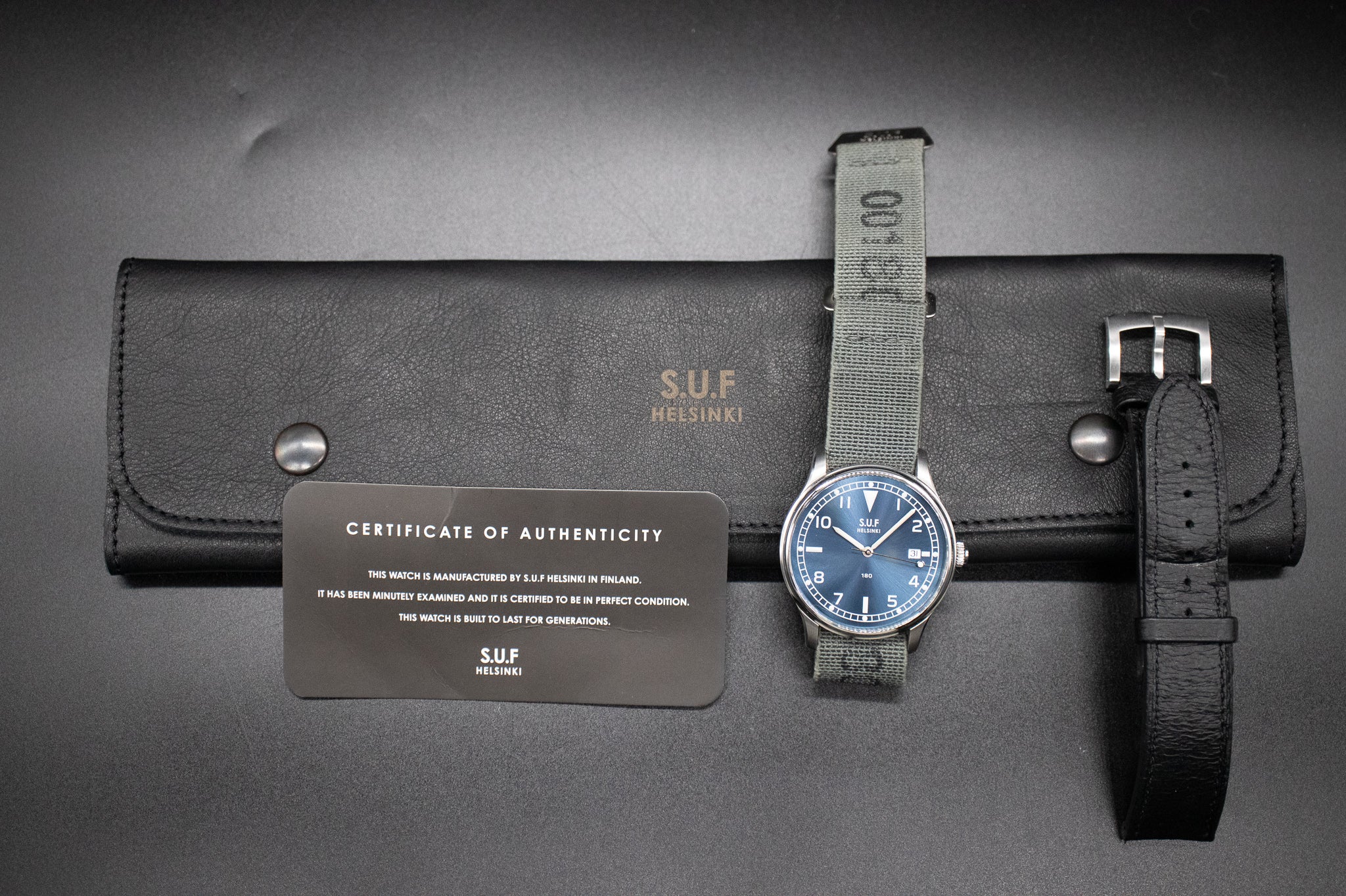 SUF Helsinki 180 Blue Dial Limited Edition 50 Pieces Men's