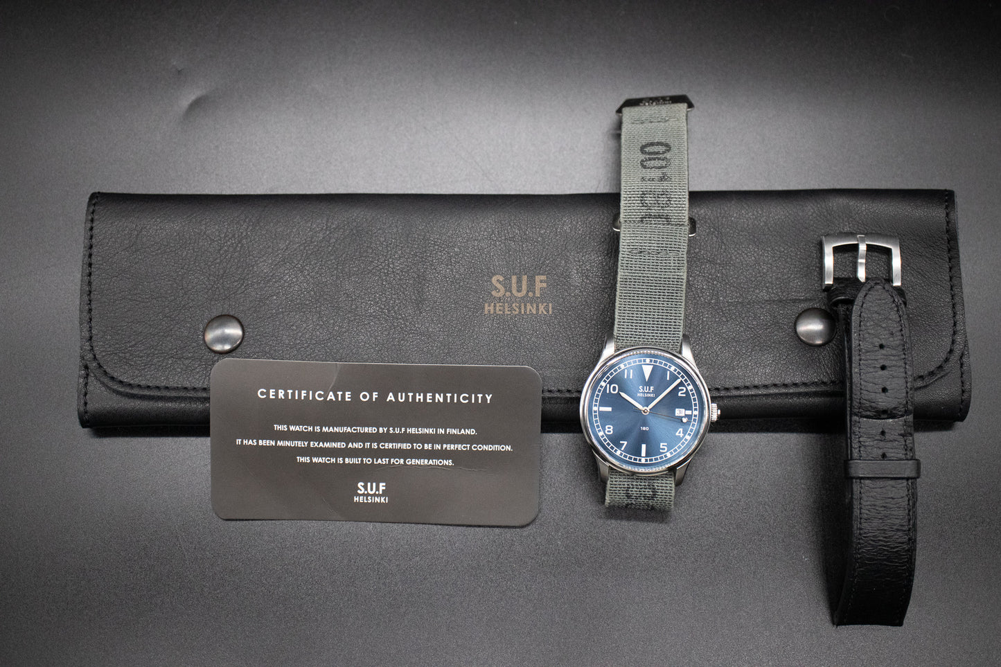 SUF Helsinki 180 Blue Dial Limited Edition 50 Pieces Men's Automatic Watch