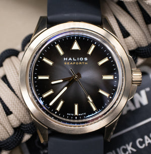 Halios Seaforth Bronze Black Dial Men's Automatic Watch 261