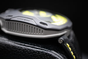 Urwerk 105 TA BLK Case/Yellow Altin Steel Ti Case Turbine Automatic Men's Watch