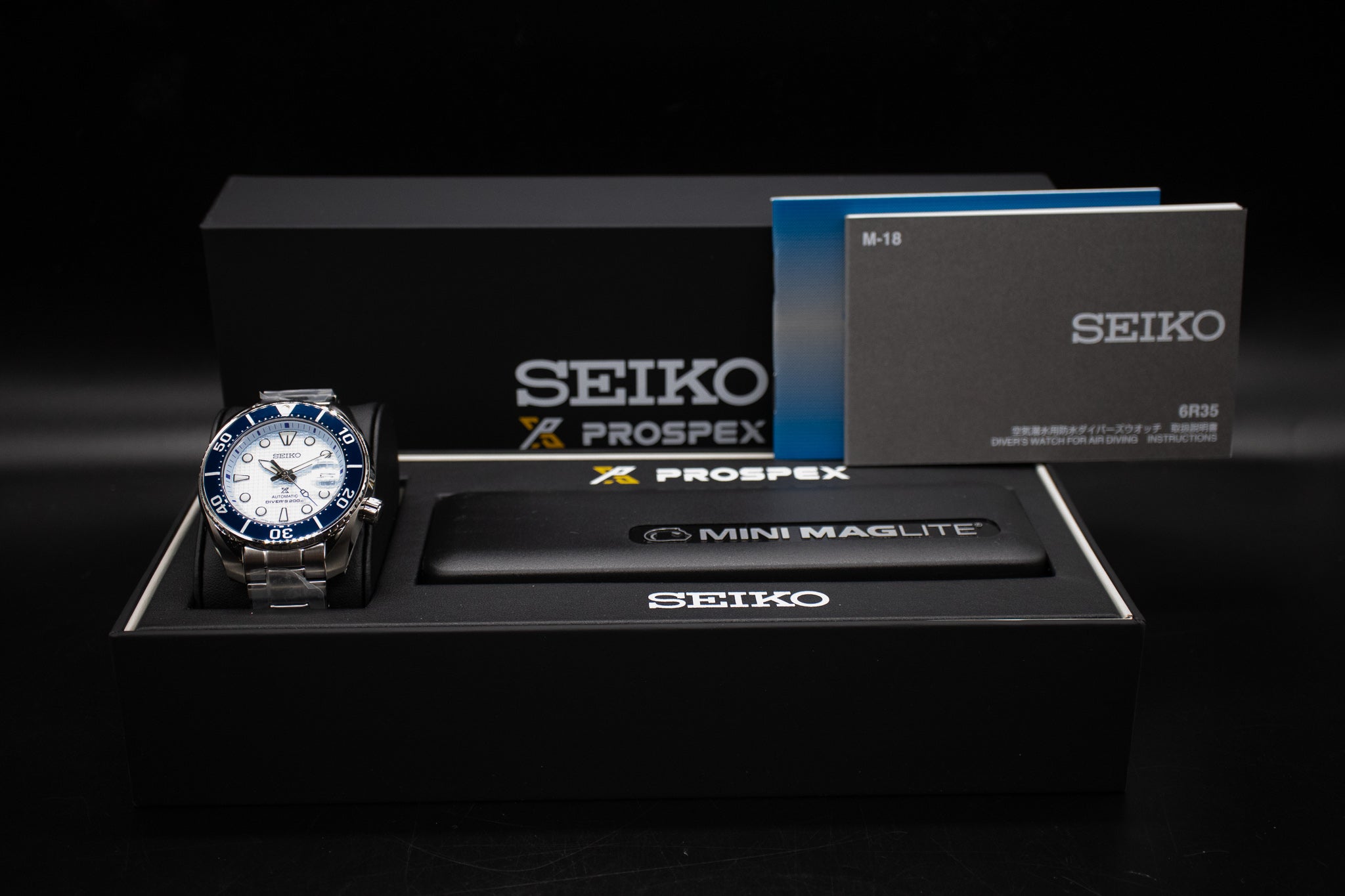 Seiko Prospex Sumo Ice Blue Dial SPB179