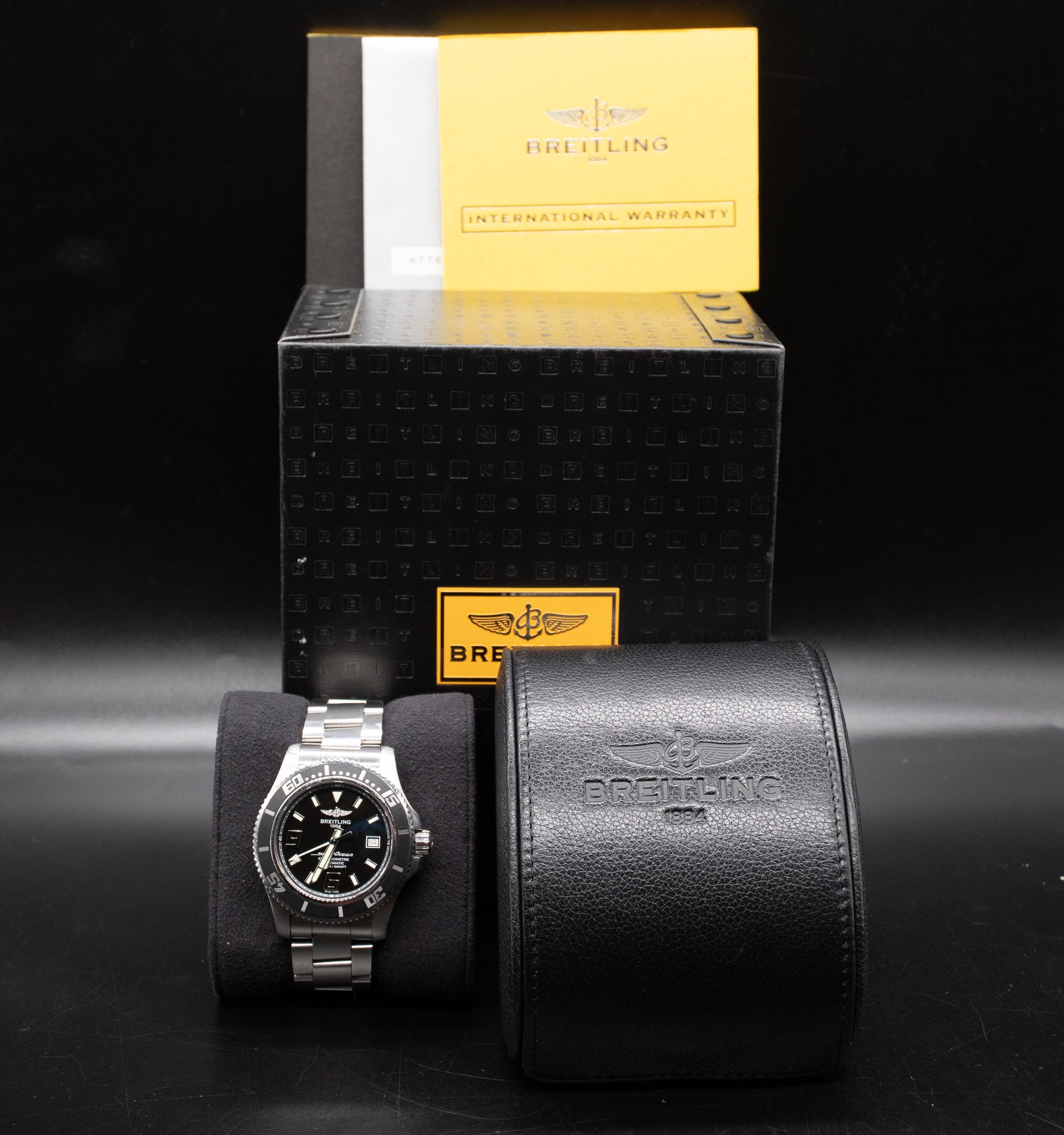 Breitling Super Ocean A17391 Black Dial – Belmont Watches