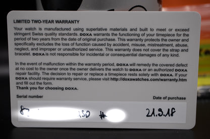 Pre-Owned Doxa Sub 300 Searambler ‘Silver Lung’ Limited Reissue Anniversary