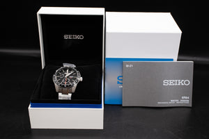 Seiko Presage Black Dial GMT SPB221