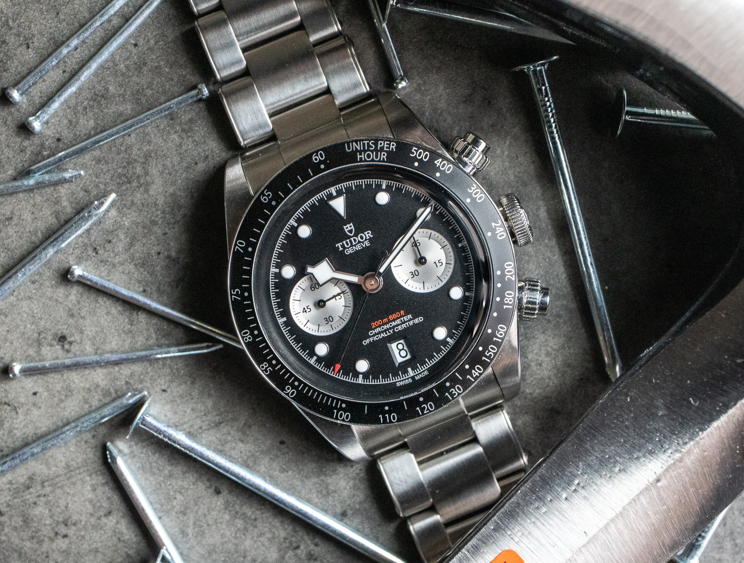 Pre-Owned Tudor Black Bay Chrono Black Dial M79360N