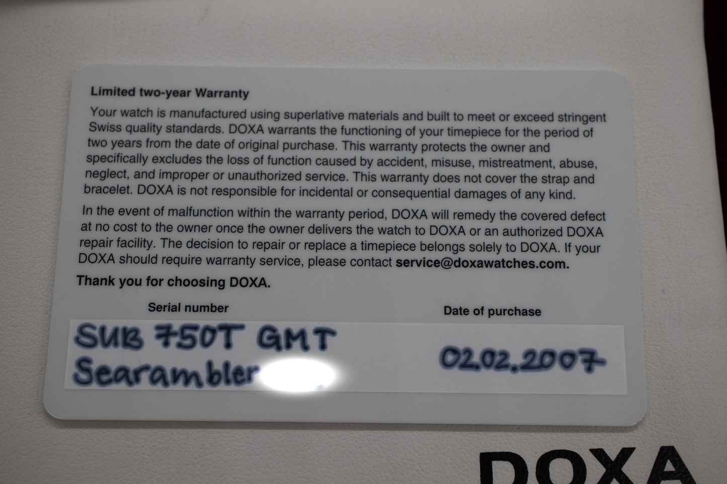 Doxa 750T Searambler