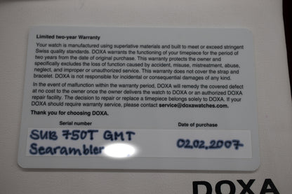 Doxa 750T Searambler