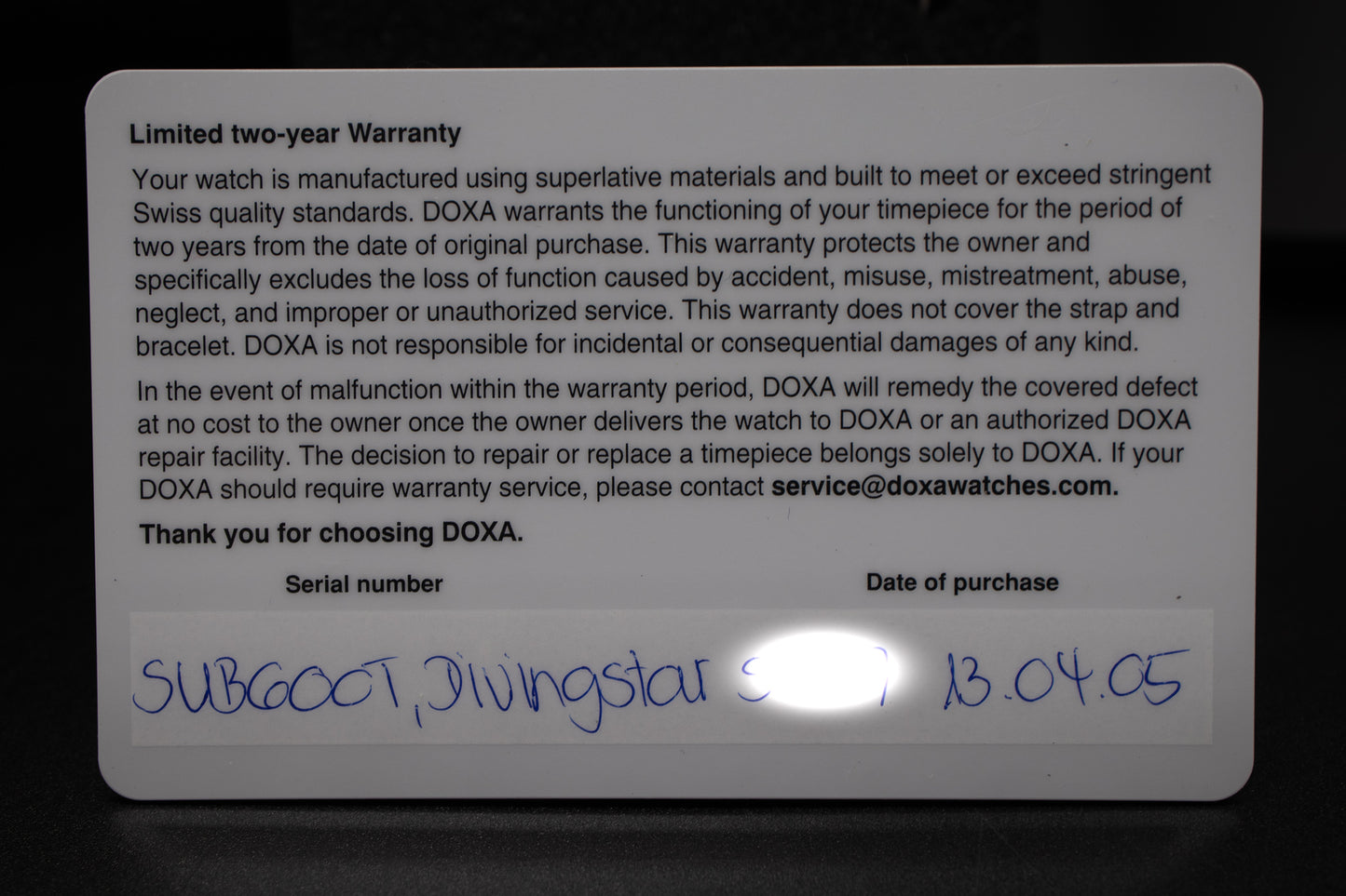 Doxa Sub 600T Divingstar