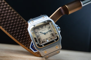 Pre-Owned: Cartier Santos Galbee 187901