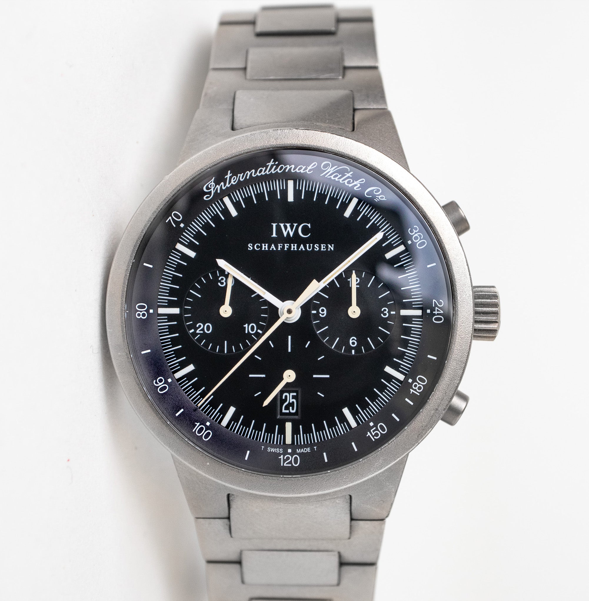 Iwc gst chronograph titanium review clearance
