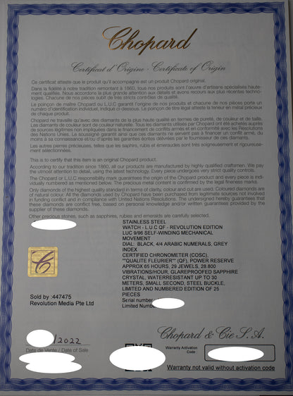 Chopard L.U.C QF Revolution Edition