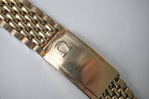 Omega 1037 Gold Plated Beads of Rice Bracelet 17mm