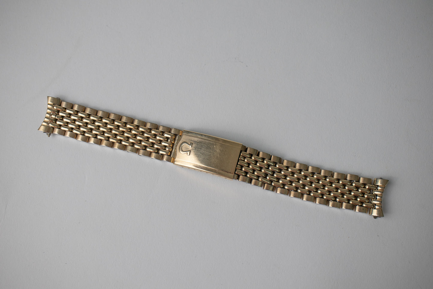 Omega 1037 Gold Plated Beads of Rice Bracelet 17mm