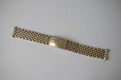 Omega 1037 Gold Plated Beads of Rice Bracelet 17mm