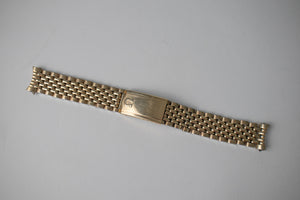 Omega 1037 Gold Plated Beads of Rice Bracelet 17mm