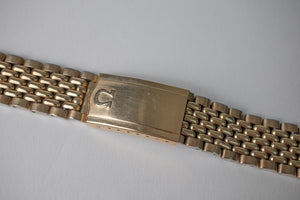 Omega 1037 Gold Plated Beads of Rice Bracelet 17mm
