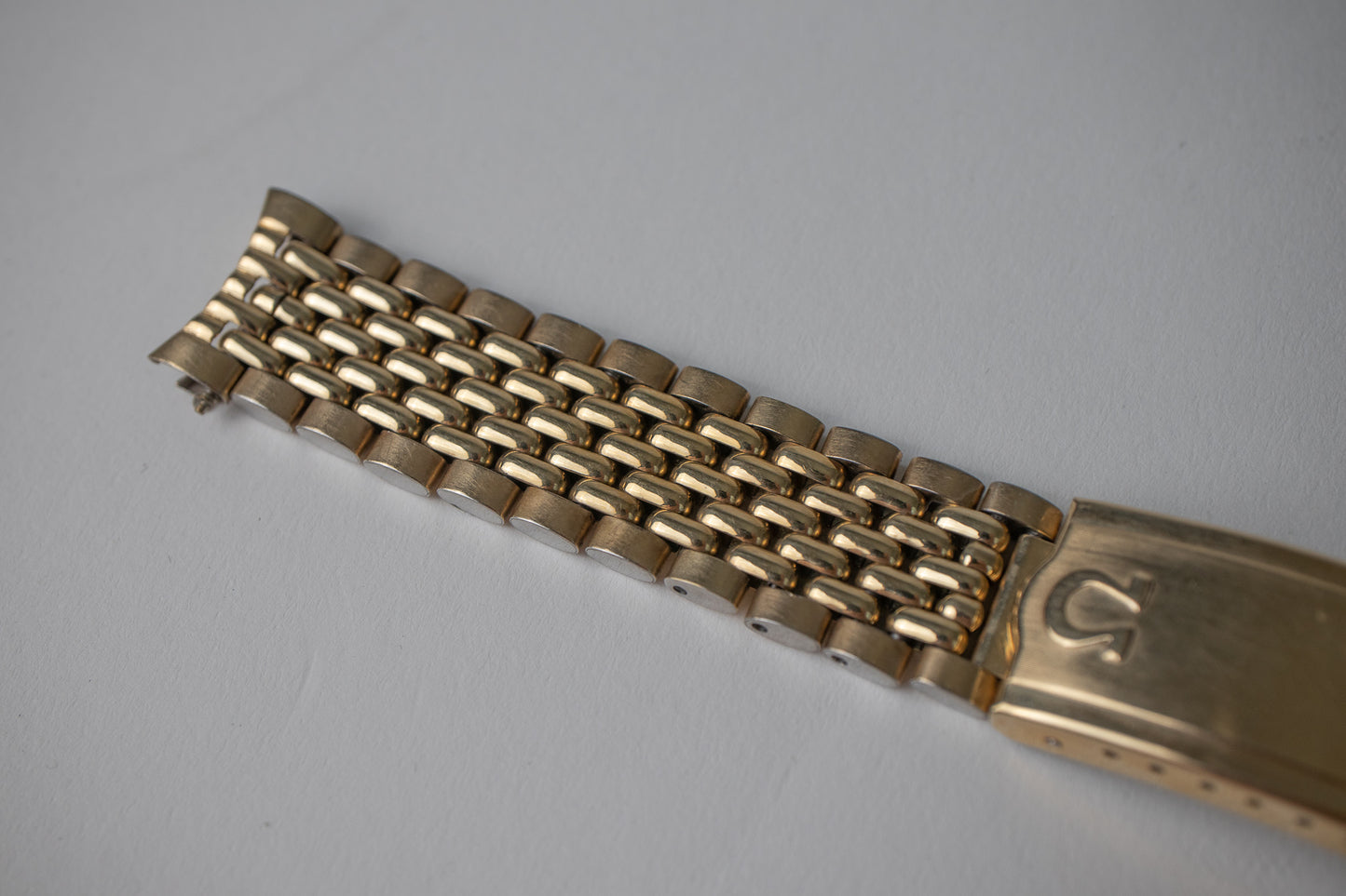 Omega 1037 Gold Plated Beads of Rice Bracelet 17mm
