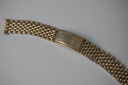 Omega 1037 Gold Plated Beads of Rice Bracelet 17mm
