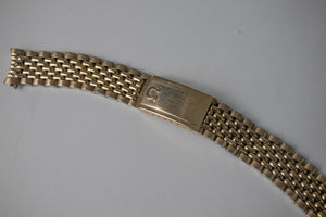 Omega 1037 Gold Plated Beads of Rice Bracelet 17mm