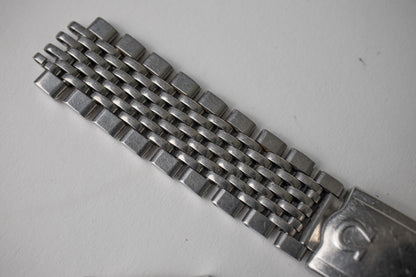 Omega 1037 no.12 Stainless Steel Beads of Rice Bracelet 19mm