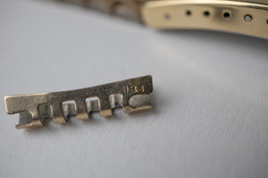 Omega 10KT Gold Plated Beads of Rice Bracelet 18mm 138 Endlinks