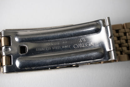 Omega 10KT Gold Plated Beads of Rice Bracelet 18mm 138 Endlinks