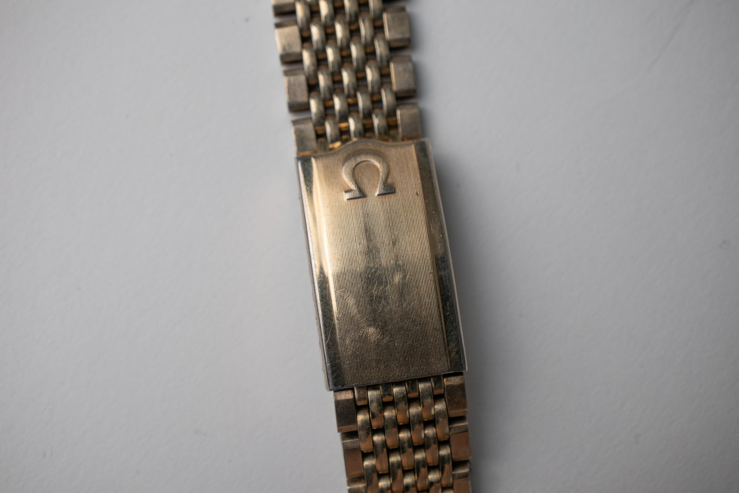 Omega 10KT Gold Plated Beads of Rice Bracelet 18mm 527 Endlinks