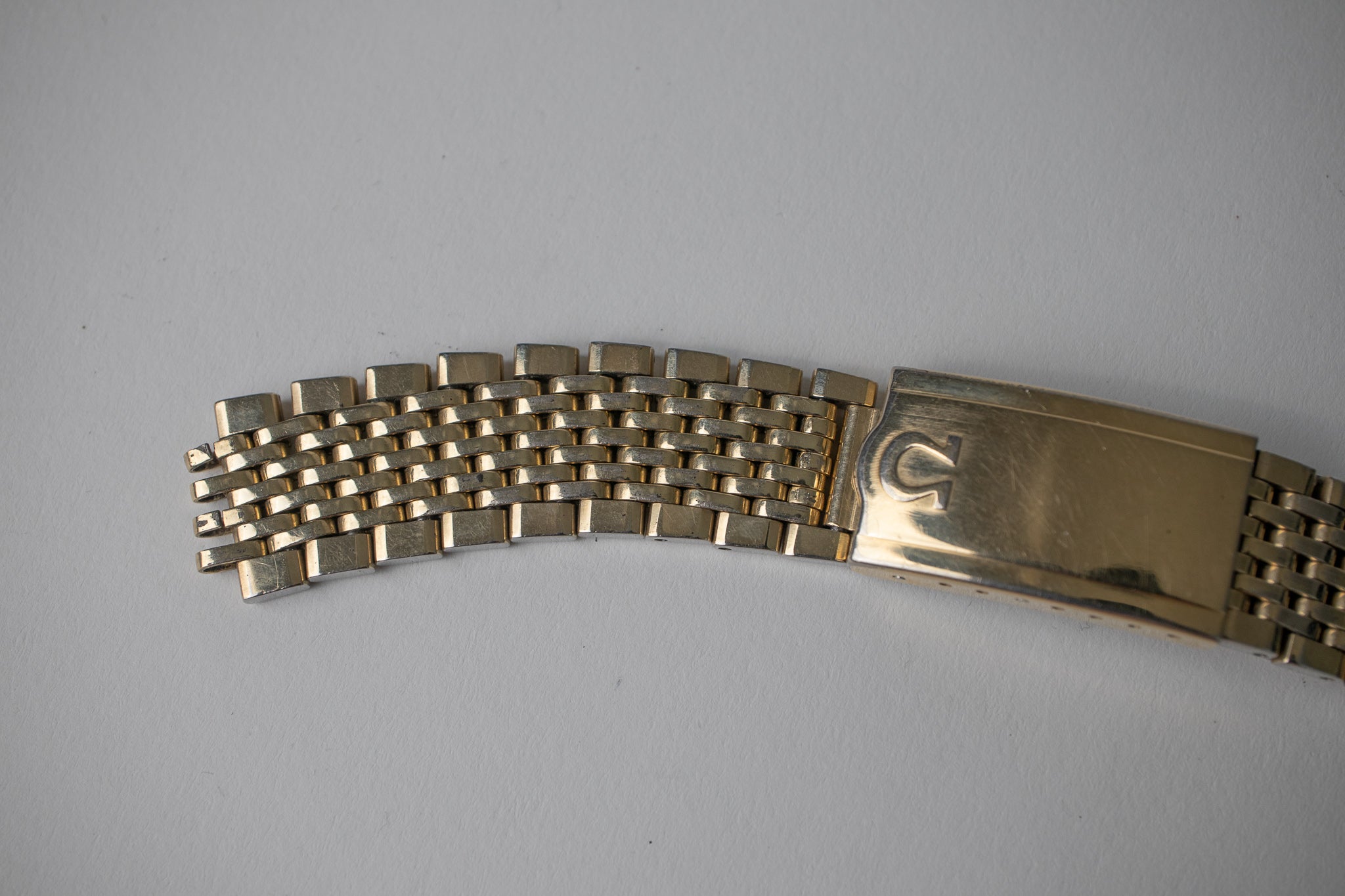 Omega 14KT Gold Filled Beads of Rice Bracelet 18mm 70 Endlinks