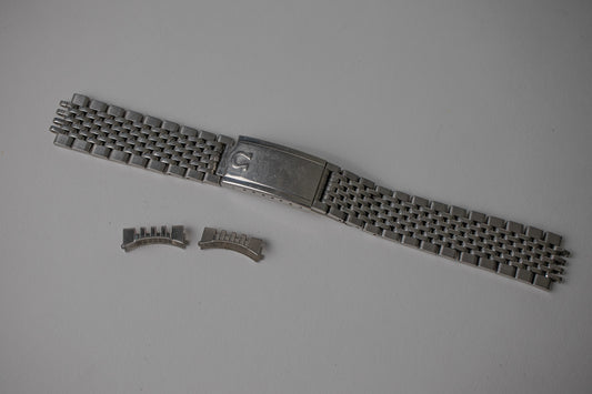 Omega Stainless Steel Beads of Rice Bracelet 18mm 70 Endlinks