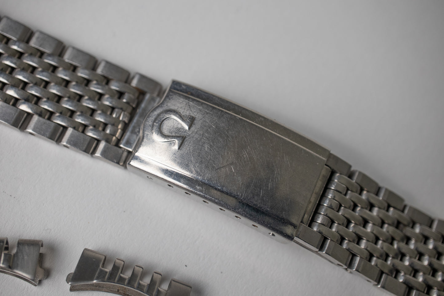 Omega Stainless Steel Beads of Rice Bracelet 18mm 70 Endlinks