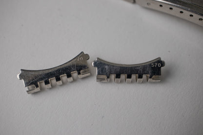 Omega Stainless Steel Beads of Rice Bracelet 18mm 70 Endlinks