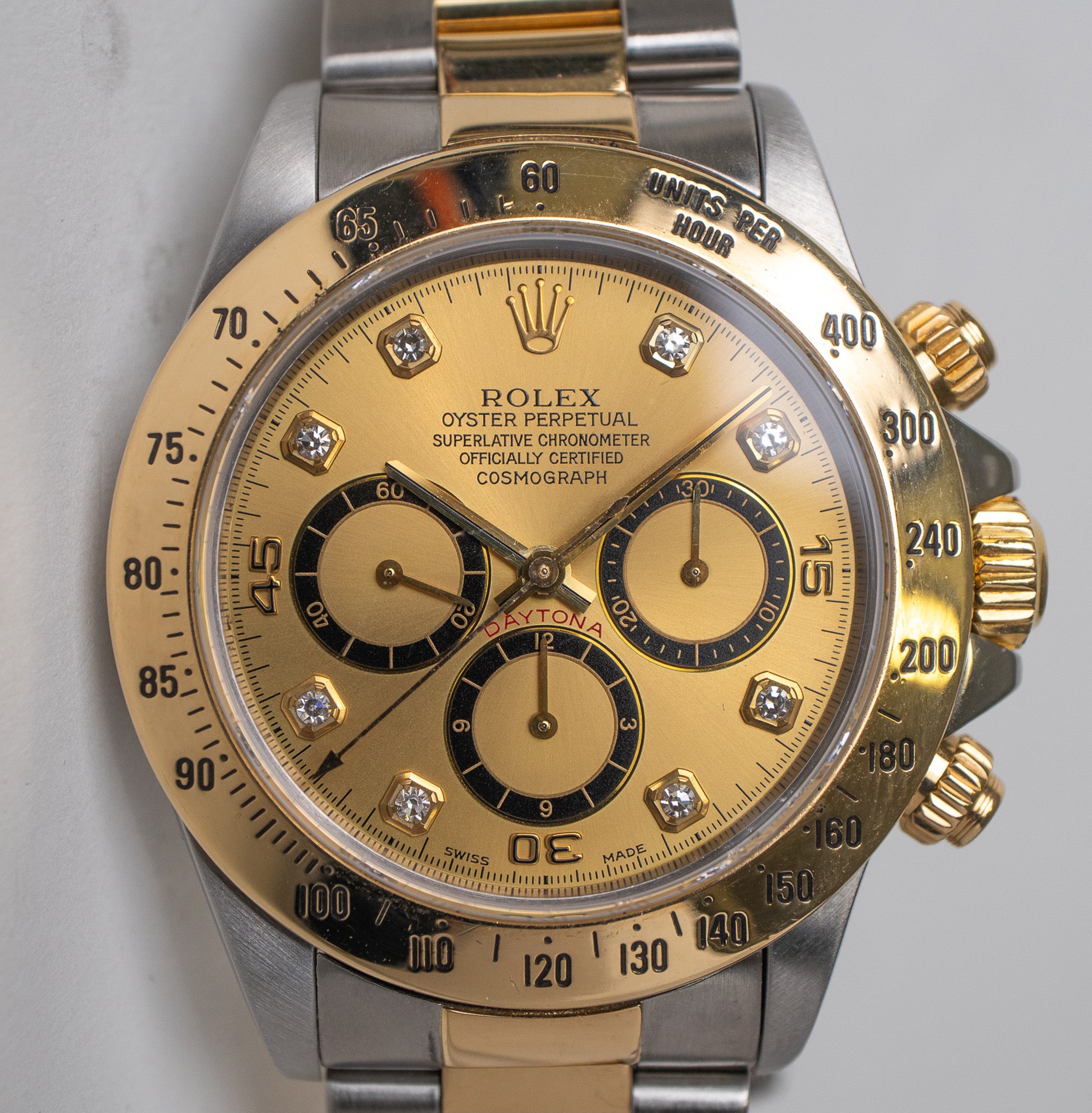 16523 Rolex Daytona 16523 Champagne Diamond Dial – Belmont Watches