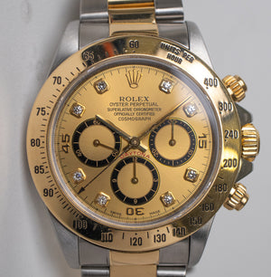 Rolex Daytona 16523 Champagne Diamond Dial