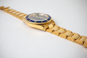 Rolex Submariner 16618 18K YG Purple Dial