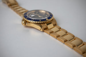 Rolex Submariner 16618 18K YG Purple Dial