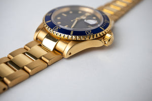Rolex Submariner 16618 18K YG Purple Dial